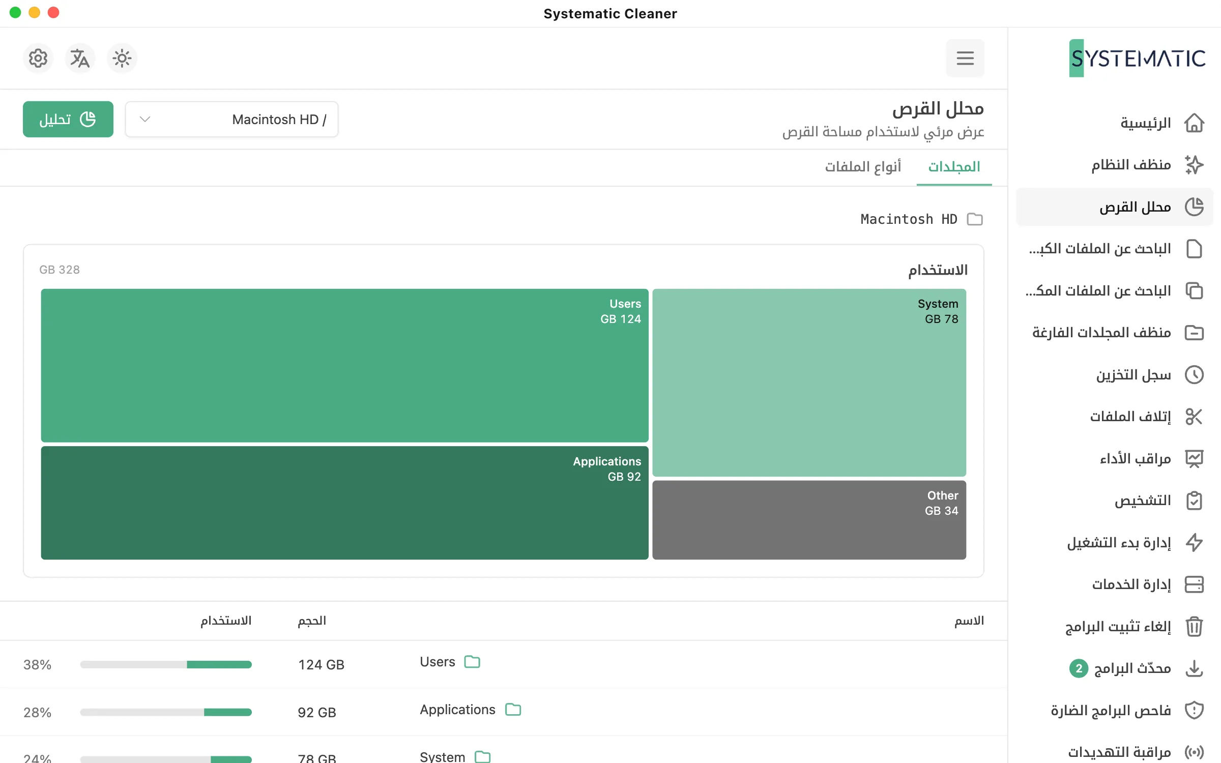 اعرف ما الذي يملأ القرص